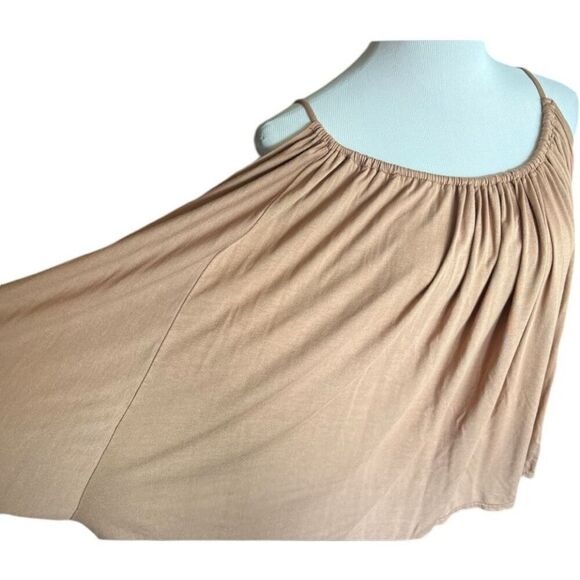 Womens R Oversized Batwing Cold Shoulder Camel Flowy Top - Sz 1X - Picture 2 of 2